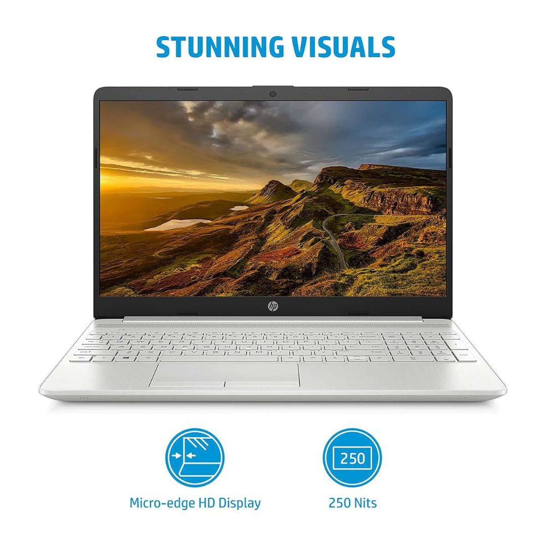 HP 15S-DR Refurbished Laptop | Intel Core i3 11th Gen | 8GB RAM | 512GB NVMe SSD | Intel Iris HD | 15.6" FHD | Silver